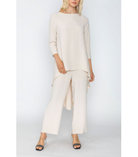 Conjunto de blusa y pantalón holgados