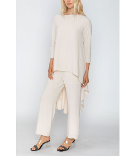 Conjunto de blusa y pantalón holgados