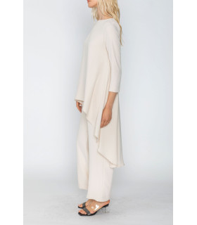 Conjunto de blusa y pantalón holgados