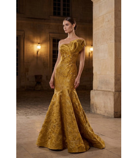 One-Shoulder Long Evening Dress.