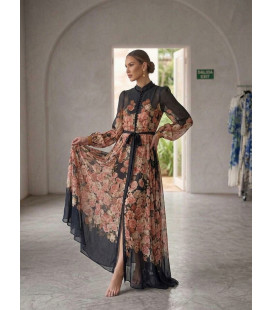 Long Dress with Floral Print.