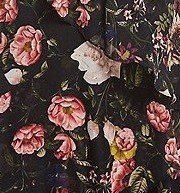 Black floral multi